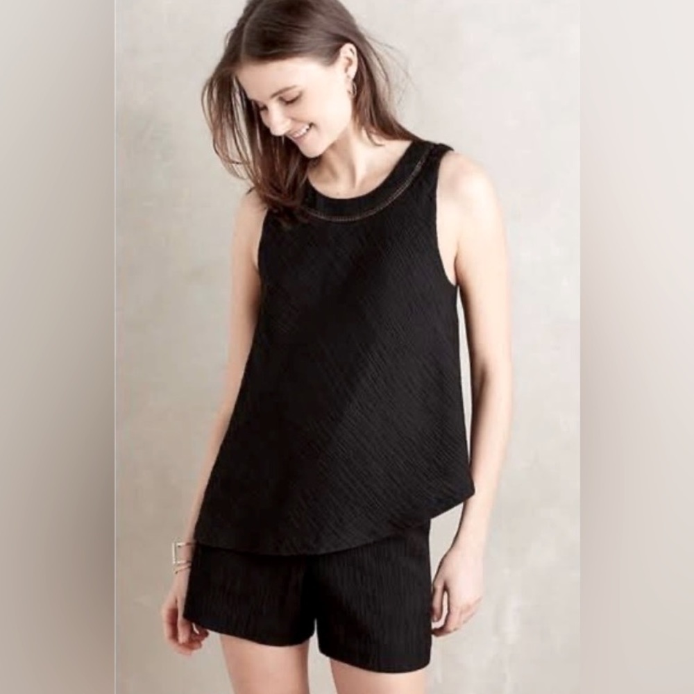 Anthropologie Elevenses Santa Ana Shorts Romper